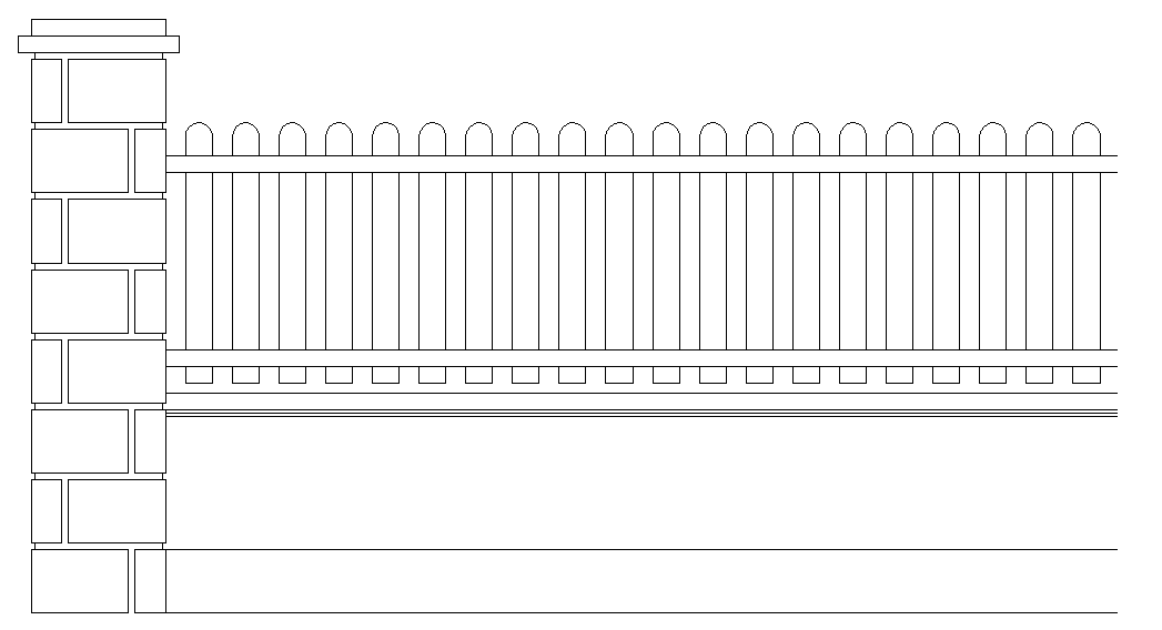 Wall Fence Detail
