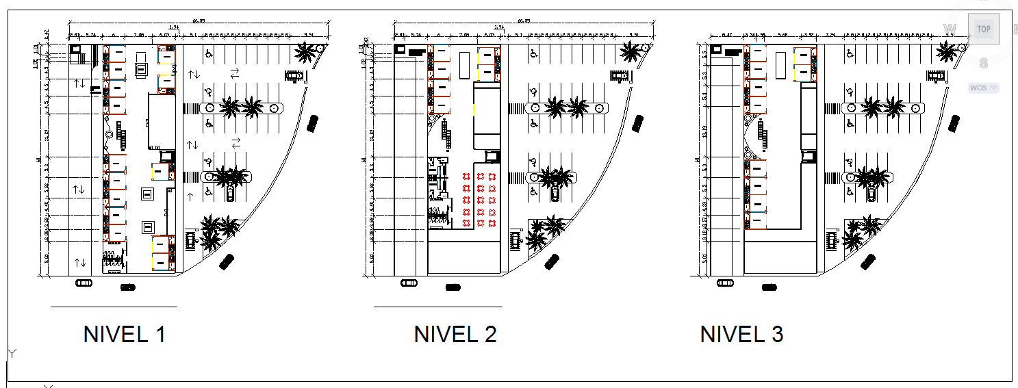 3 Floor Shopping Mall Lay-out