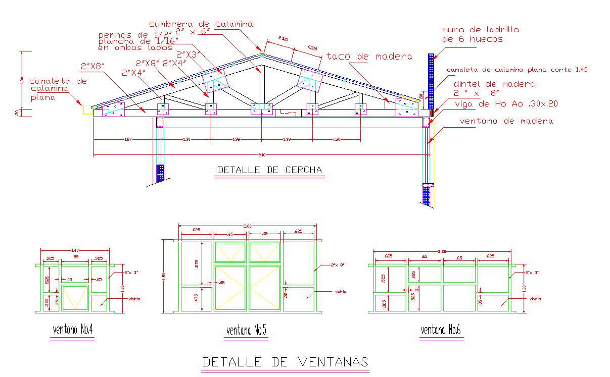 Detail Wooden Roof Truss