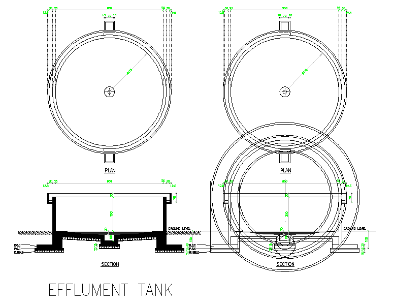 Effluent Tank Detail.