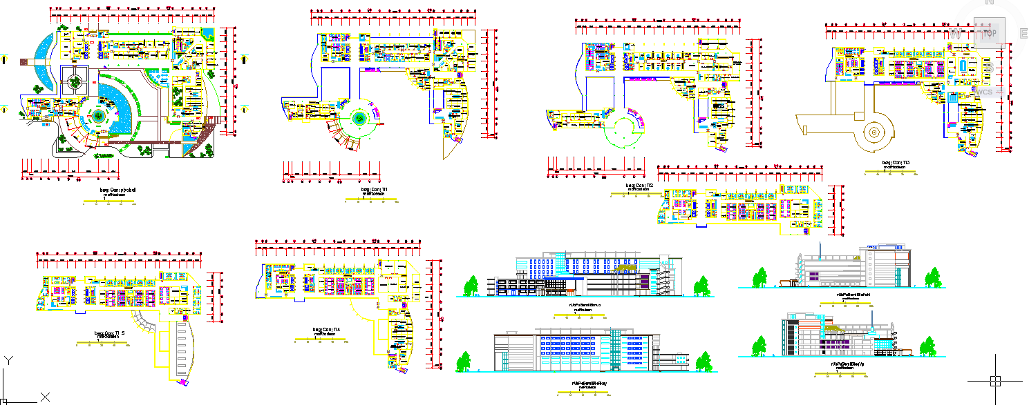 Hospital plan and elevation detail
