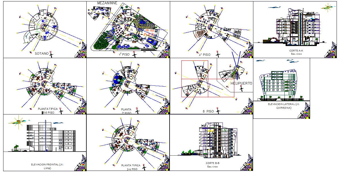 Modern Hote plan