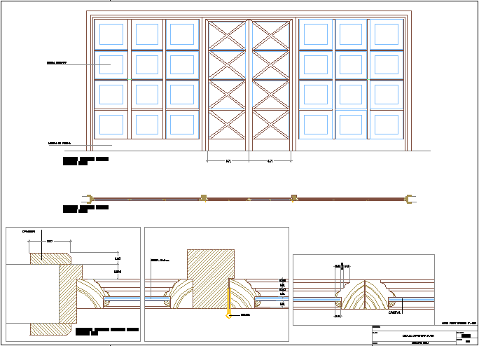 DETAIL OF GLASS DOORS