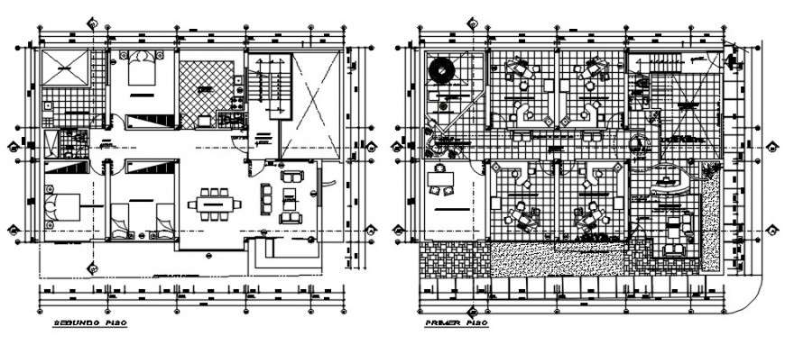 Dental clinic and house floor plan distribution drawing details dwg file