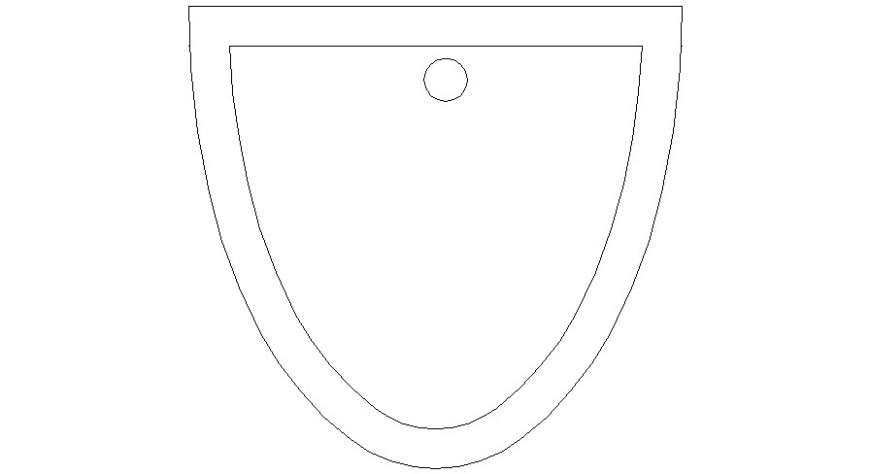 Design drawings 2d view of washbasin unit sanitary bocks autocad file