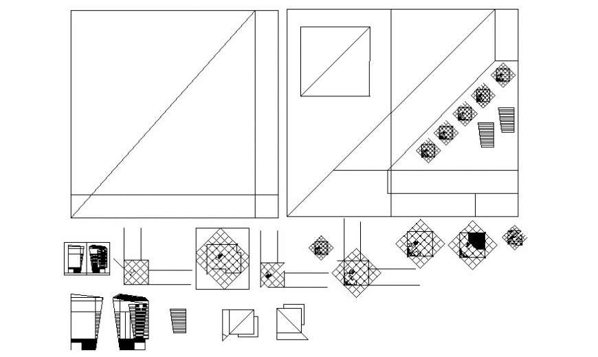 Design pattern drawings 2d  view autocad file