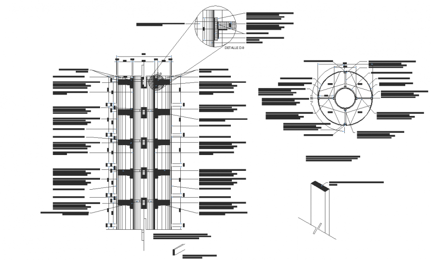 Detail bond plan dwg file.