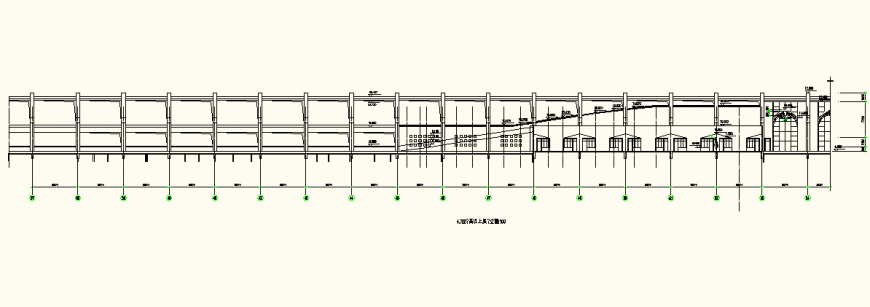 Detail column strut elevation plan autocad file