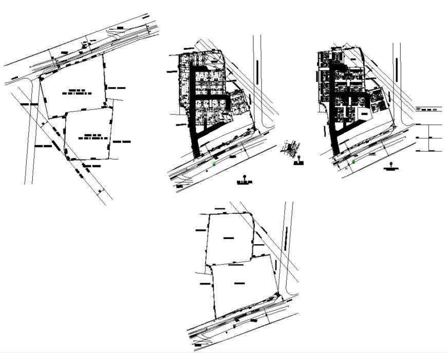 Detail construction site plan 2d view layout file