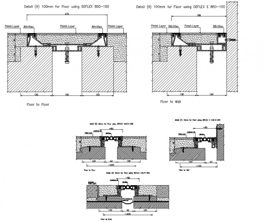Detail expansion joint plan layout file