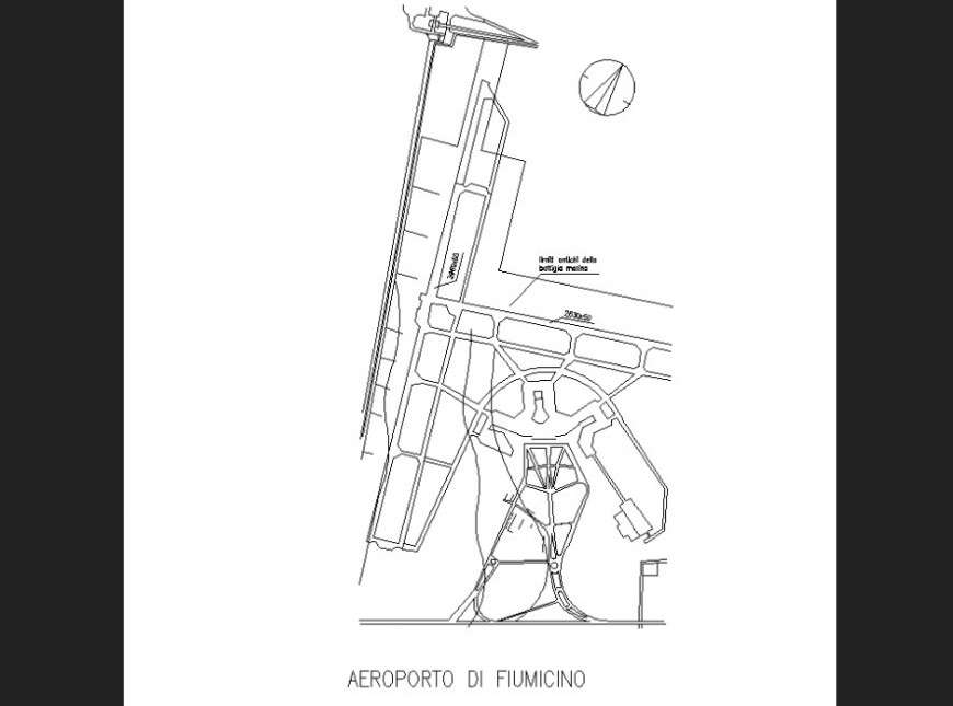 Detail of airport plan dwg file.