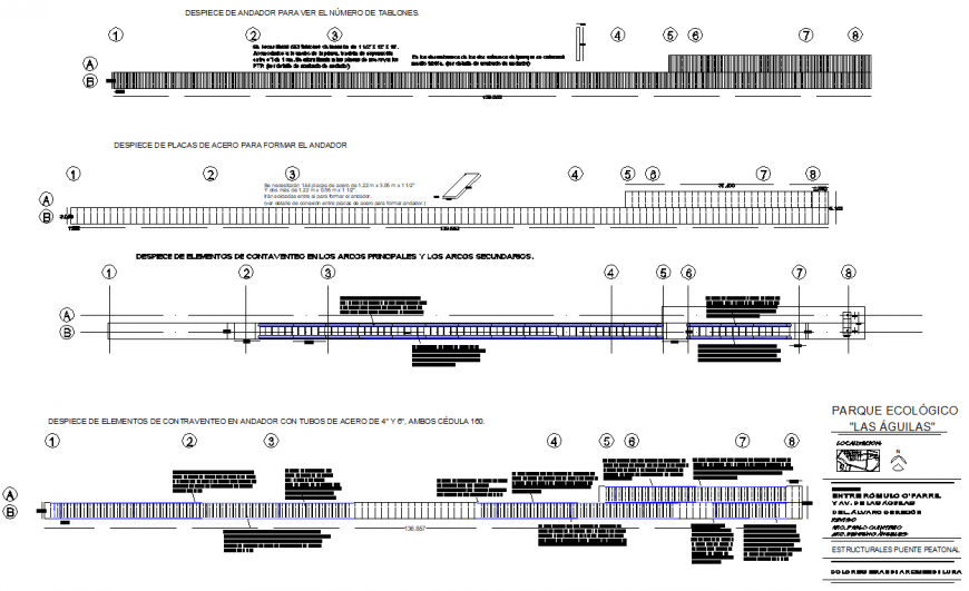 Detail of beam bridge structural layout file