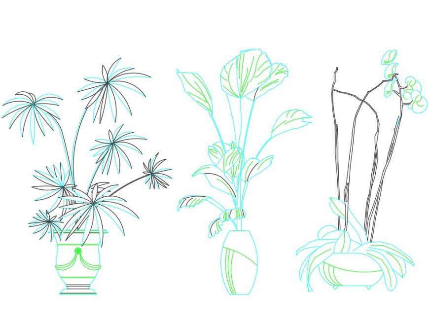 Detail of Bonsai plan autocad file