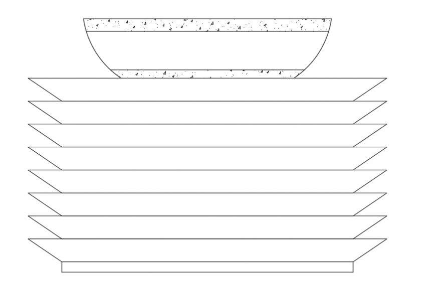 Detail of bowl plan dwg file