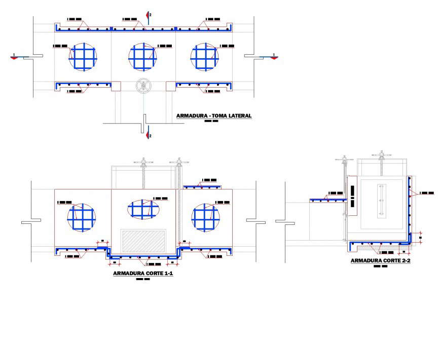 Detail of channel computer plan autocad file
