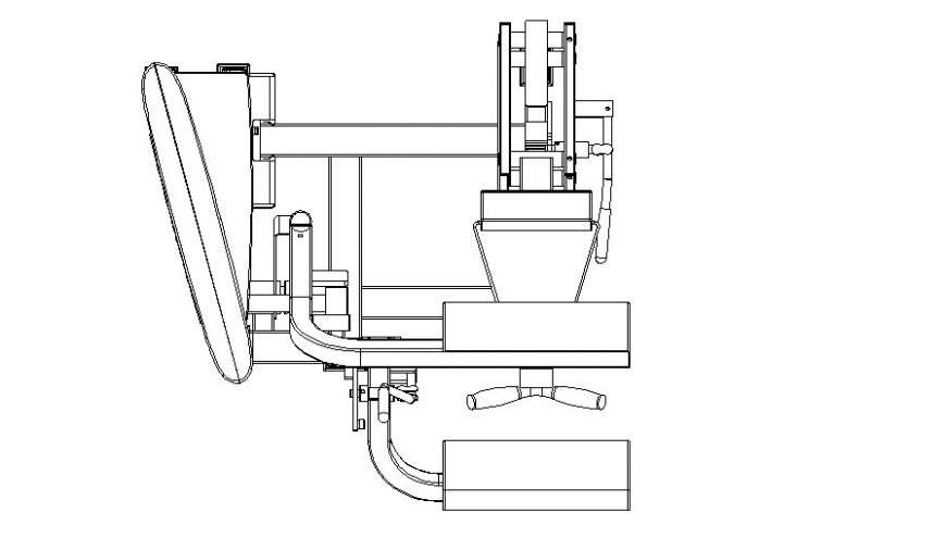 Detail of handle gym equipment plan layout file