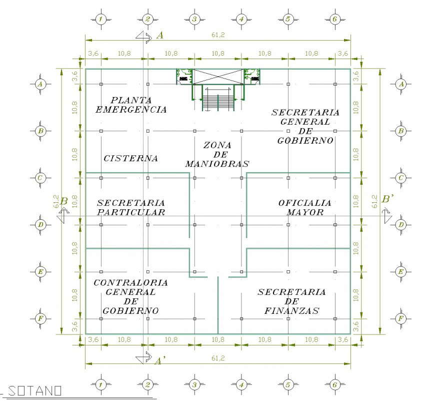 Detail of planning office plan layout file