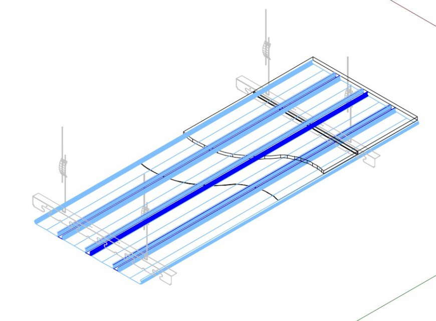 Detail of sky isometric view plan dwg file