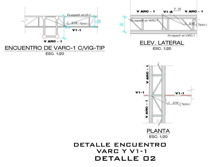 Detail vita metallic plan and elevation layout file