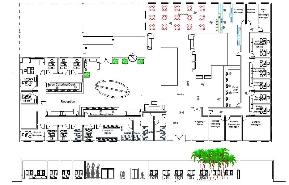 Hotel Reception plan