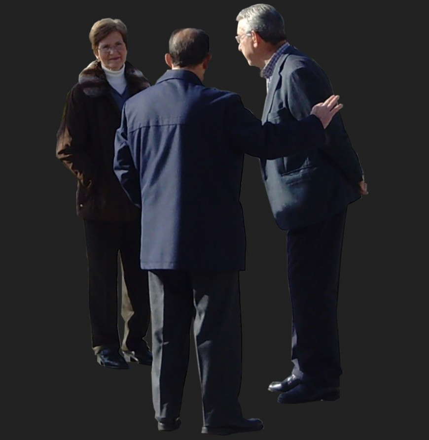 Different old aged man and woman layout JPEG file