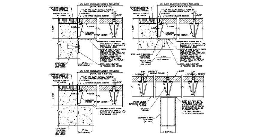 Different glass position with flooring in auto cad