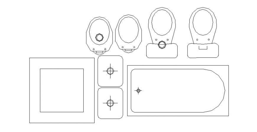 Different sanitary block in AutoCAD file