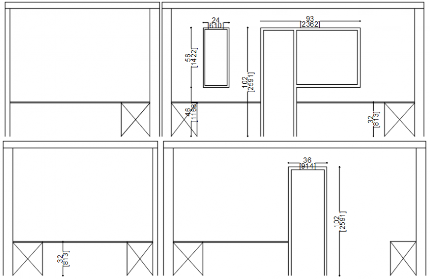 Door and window model blocks