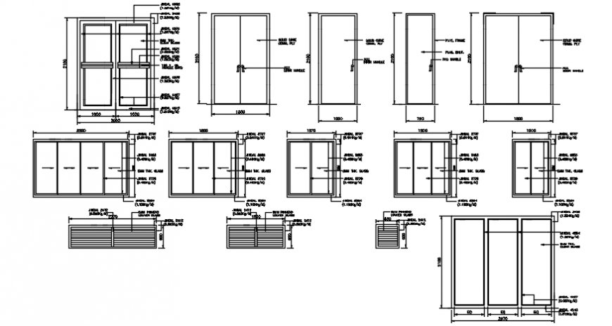 Door and window sectional detail model