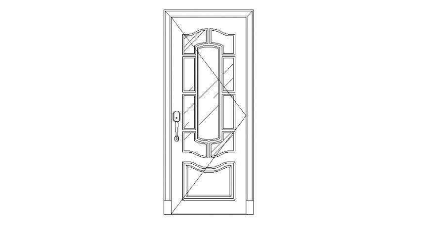 Door elevation design detail