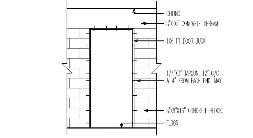 Door installation details drawings 2d view elevation CAD blocks dwg file