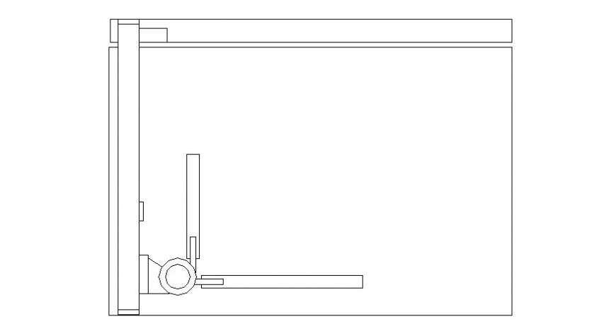 Drafting table desk drawings 2d view elevation of furniture blocks dwg file