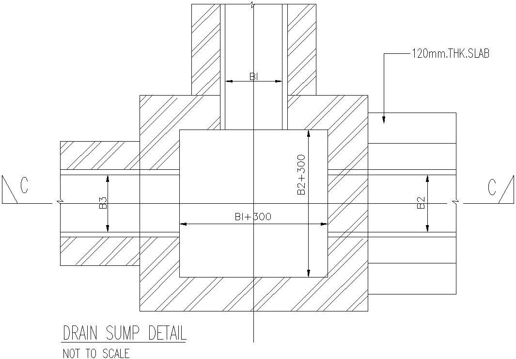 drain sump details