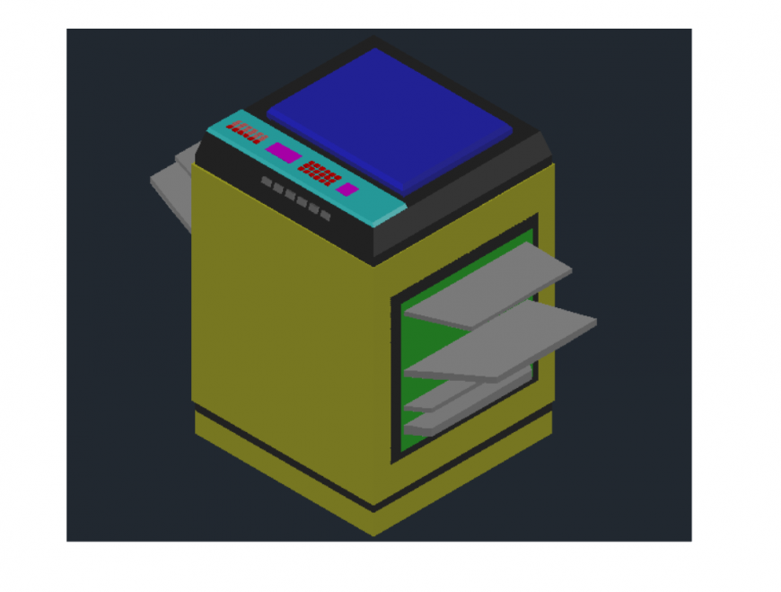 DRawing of 3d printer AutoCAD file