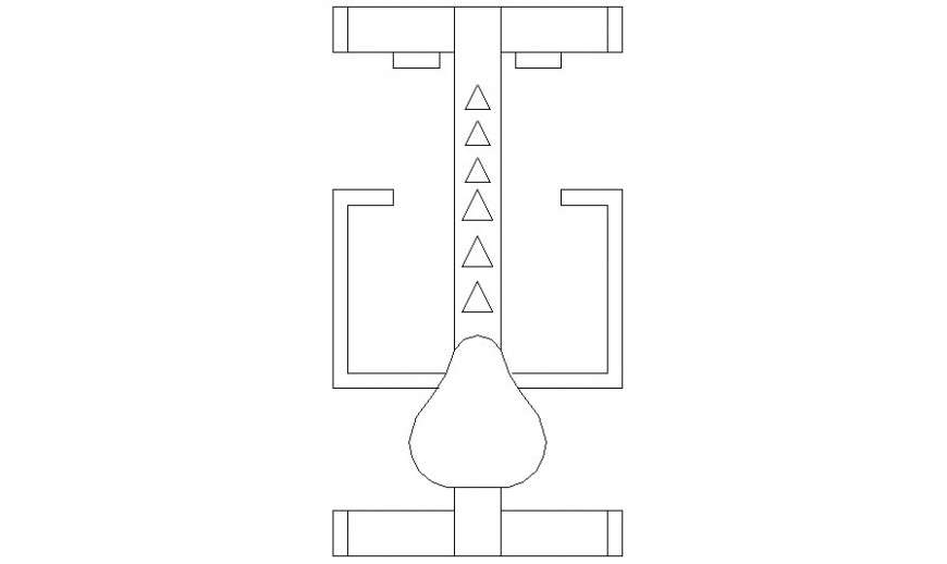 Drawing of gym blocks elevation 2d view in autocad