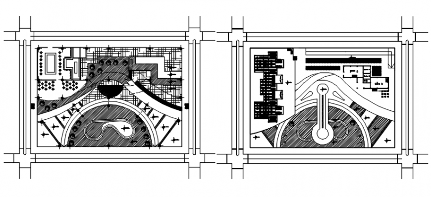 Drawing of urban planning AutoCAD file