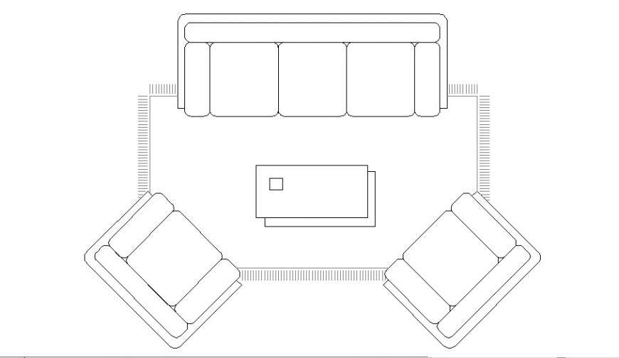 Drawing room furniture blocks cad drawing details dwg file