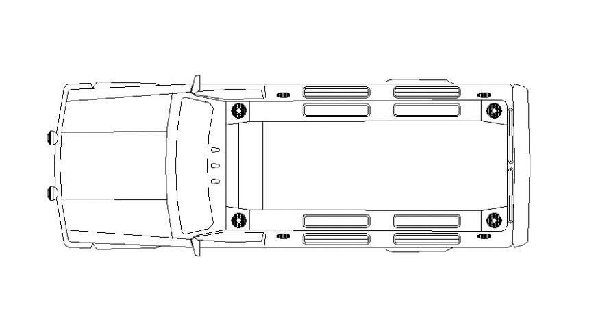 Drawing vehicle blocks of car 2d view AutoCAD file