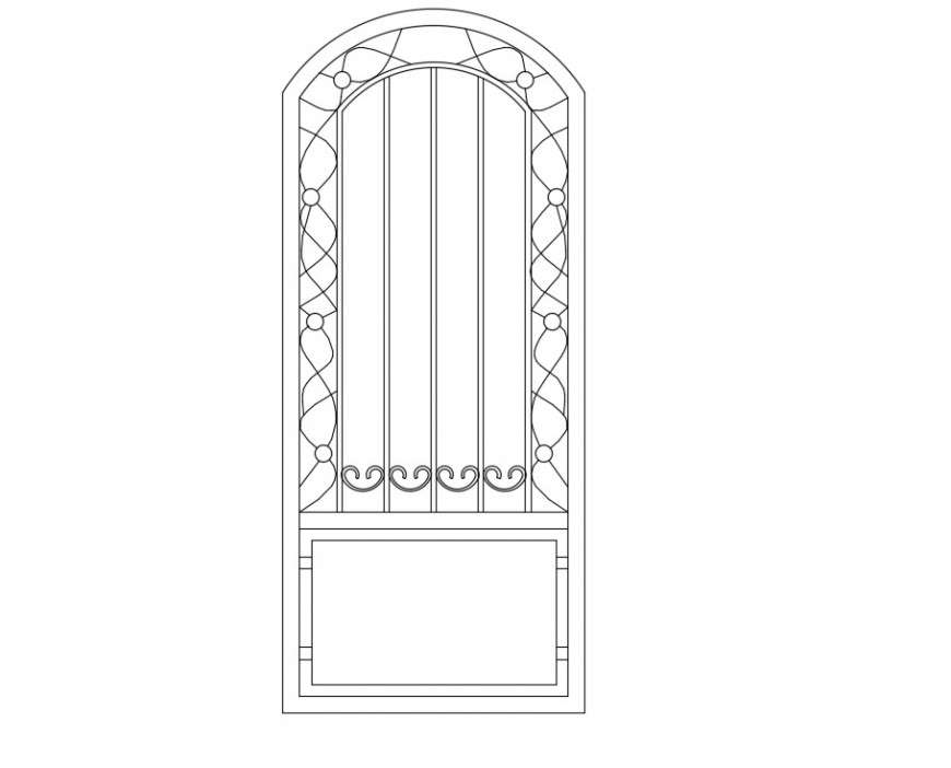 Drawings details of door blocks elevation dwg file