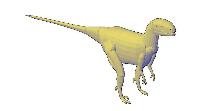 Drawings of dinosaur 3d model of animal blocks dwg file