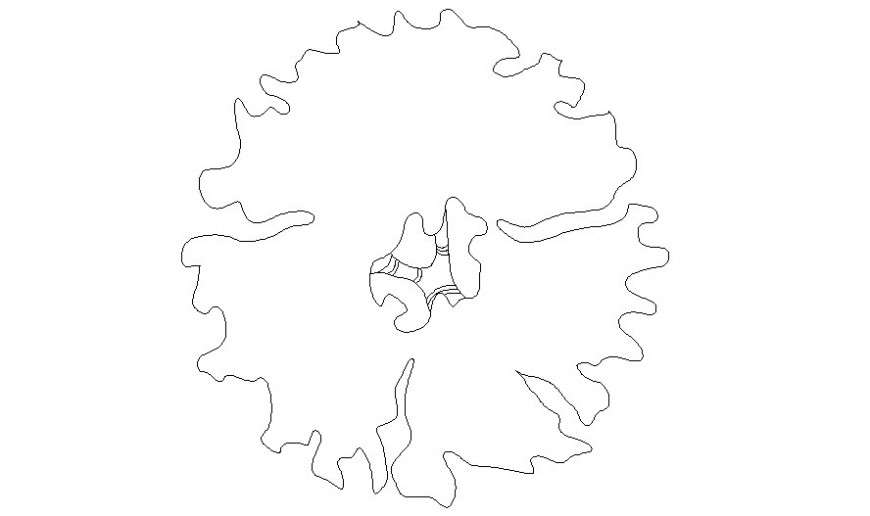 DWG file of 2d cad plant blocks