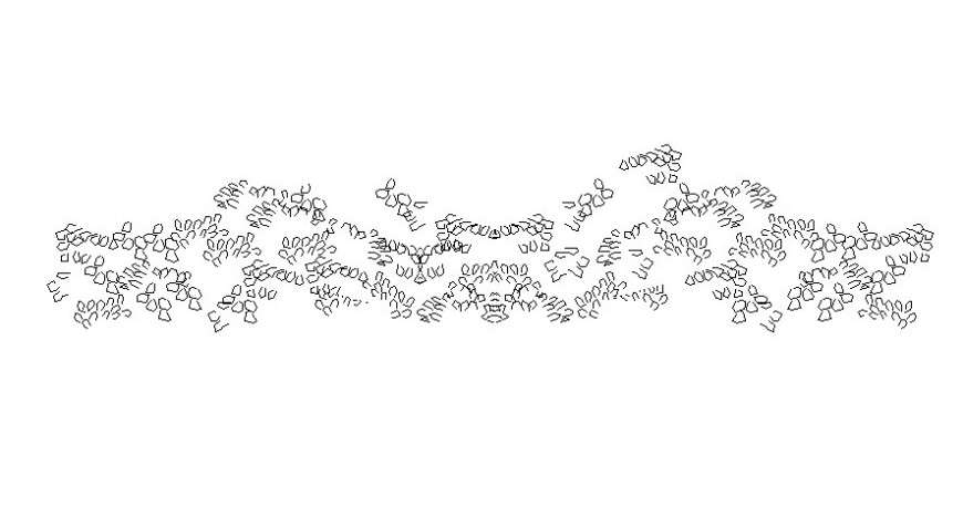 DWG file of 2d cad tree bed elevation blocks AutoCAD file