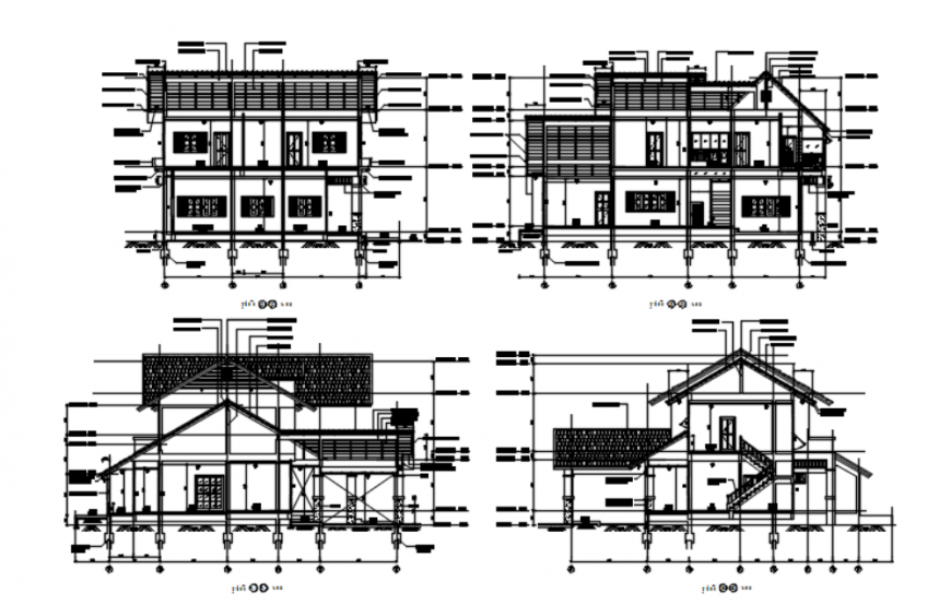 Dwg file of house 2d detail