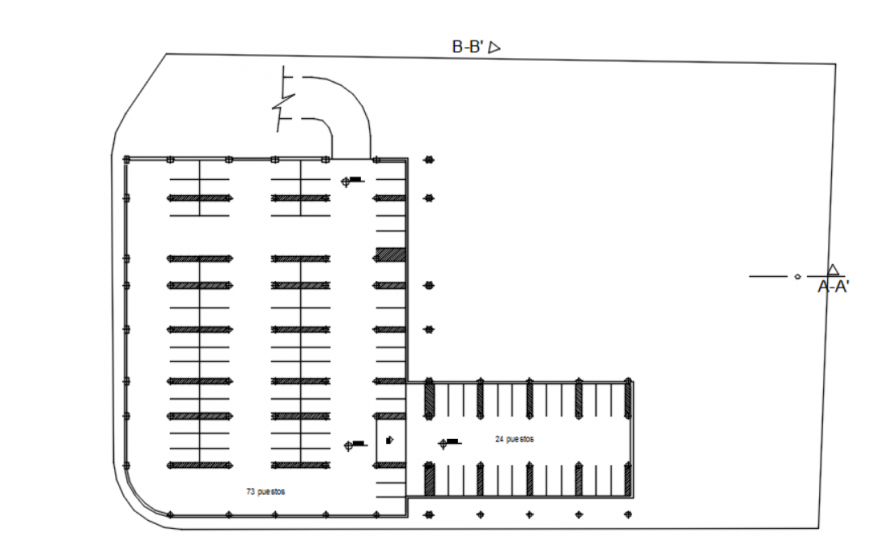 Dwg file of parking plan 2d details AutoCAD file
