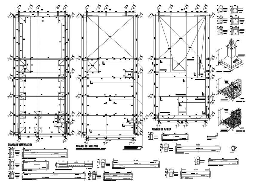 dwg file of the house half interest 2d details