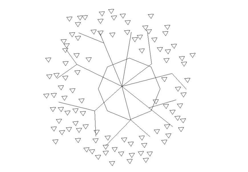 Dwg file of tree block 2d plan