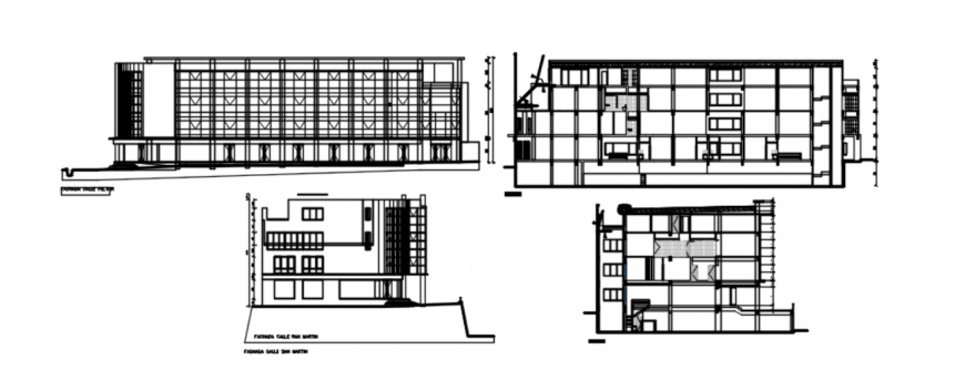 DWG of commercial building 2d details