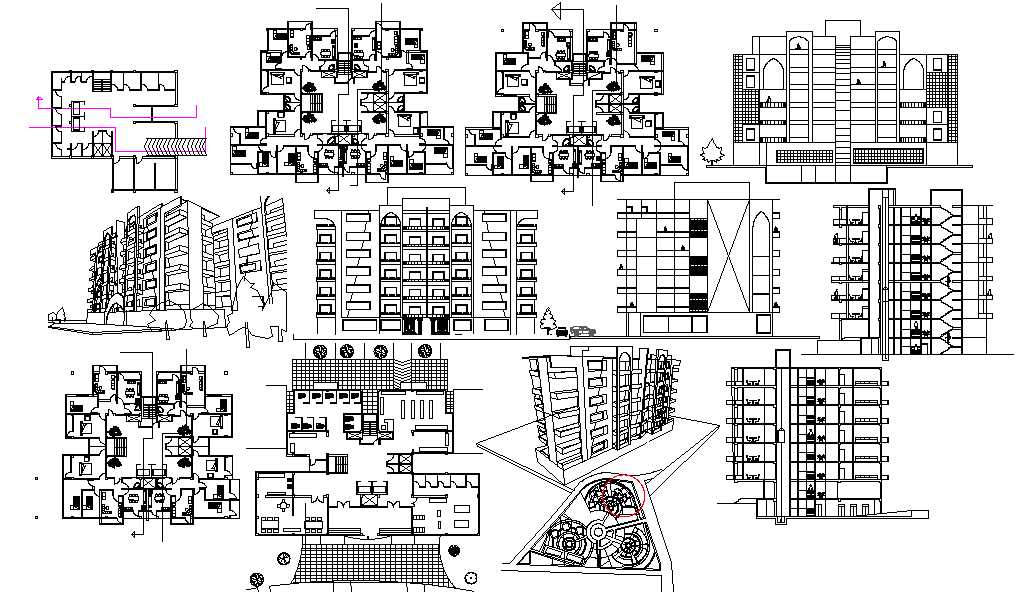 Apartment Building design plan