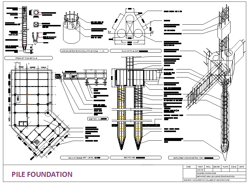 Pile Foundation detail
