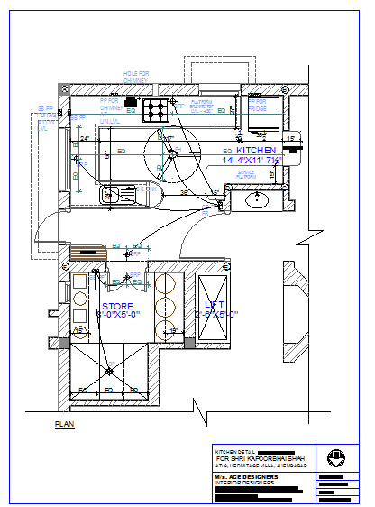 Kitchen Lay-out detail